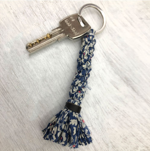 100% Cotton Printed Braided Keychain