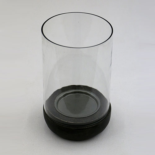Glass Jar Pillar Candle Stand - Large
