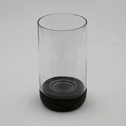 Glass Jar Pillar Candle Stand - Small