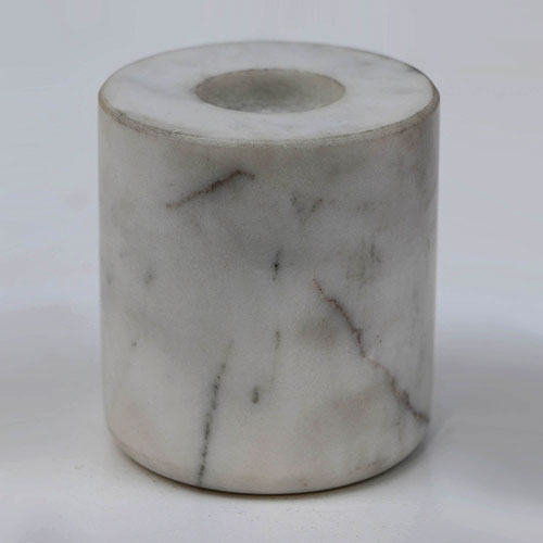 Cylindrical Marble Candle Stick - Large