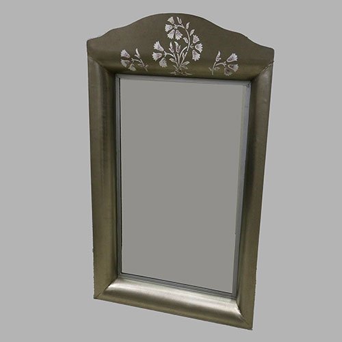 Mughal Flower Hand Painted Mirror Frame - Large
