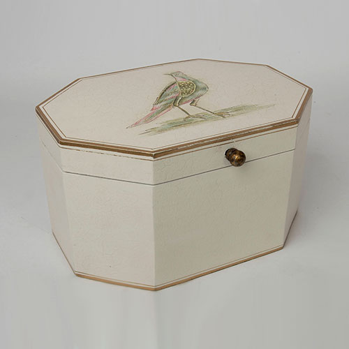 Mughal Bird Hand Painted Octo Box