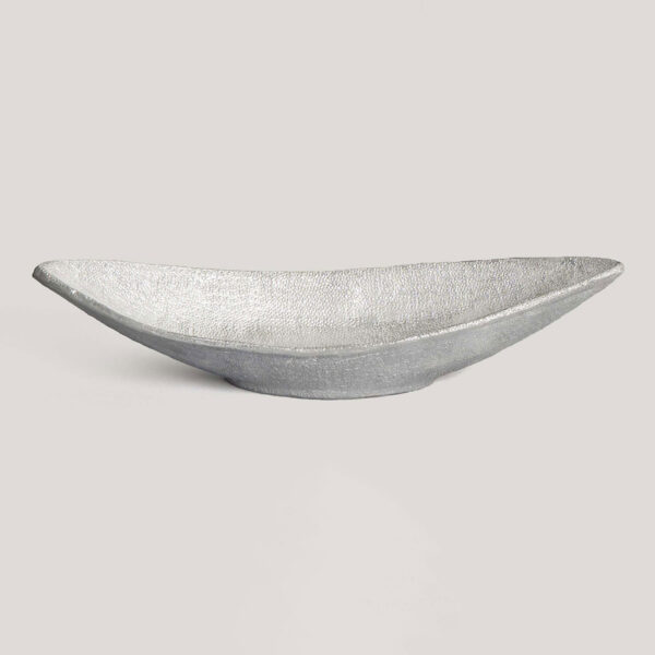 Sagar Silver Gray Hand Chiselled Aluminium Bowl