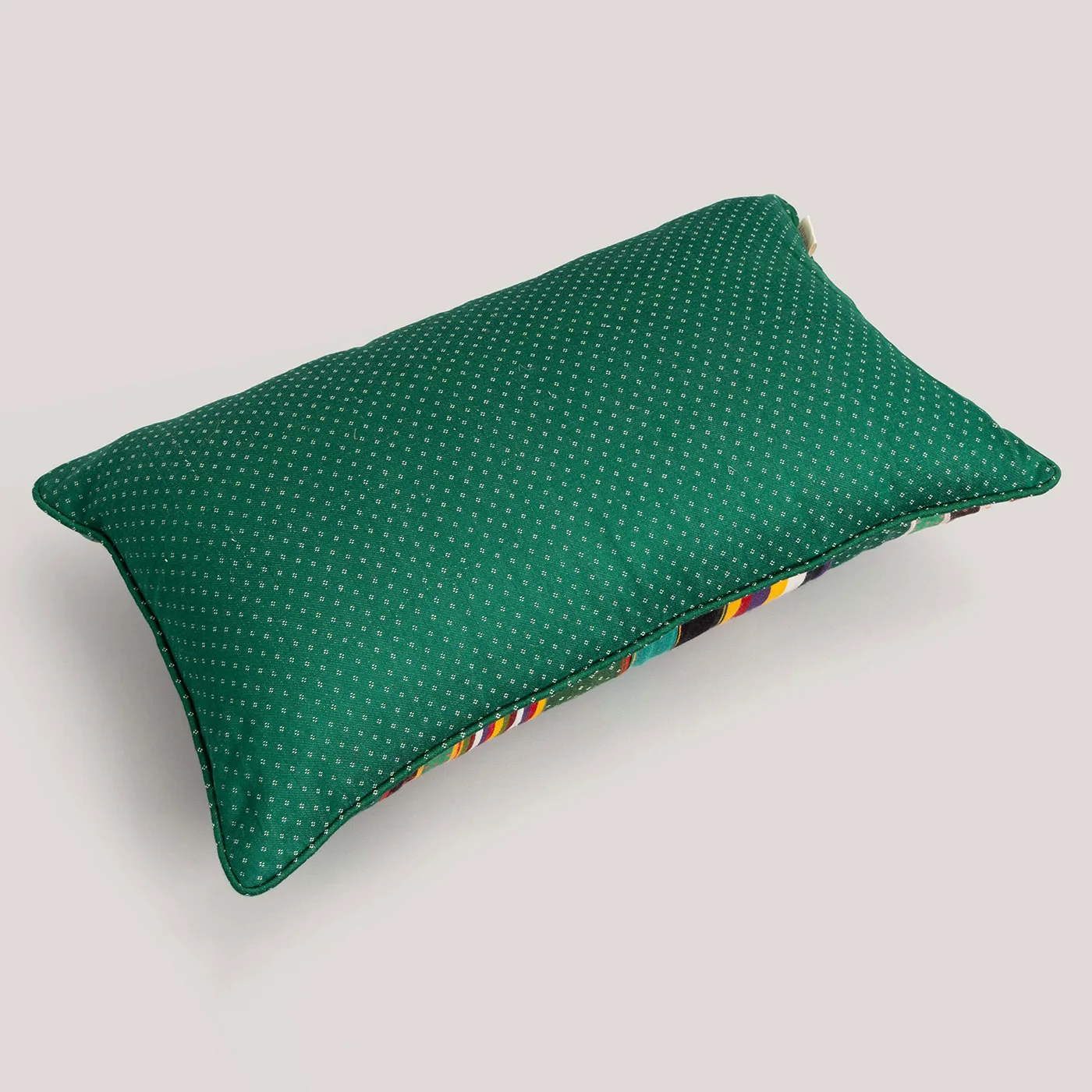 Lopa Multi Mashru Handwoven Cotton / Silk Cushion Cover - Image 2