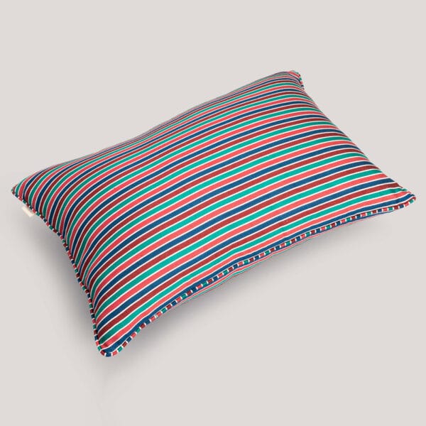 Mahika Violet Mashru Handwoven Cotton / Viscose Cushion Cover