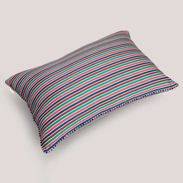 Mahika Violet Mashru Handwoven Cotton / Silk Cushion Cover