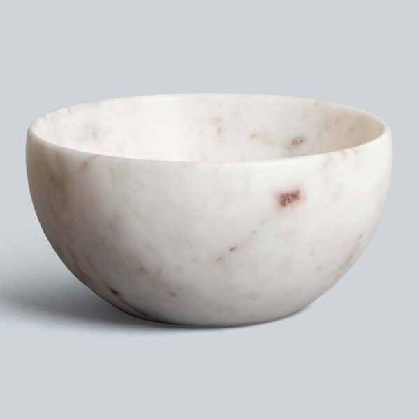 Kush Ivory Hand Carved Marble Bowl (Medium)