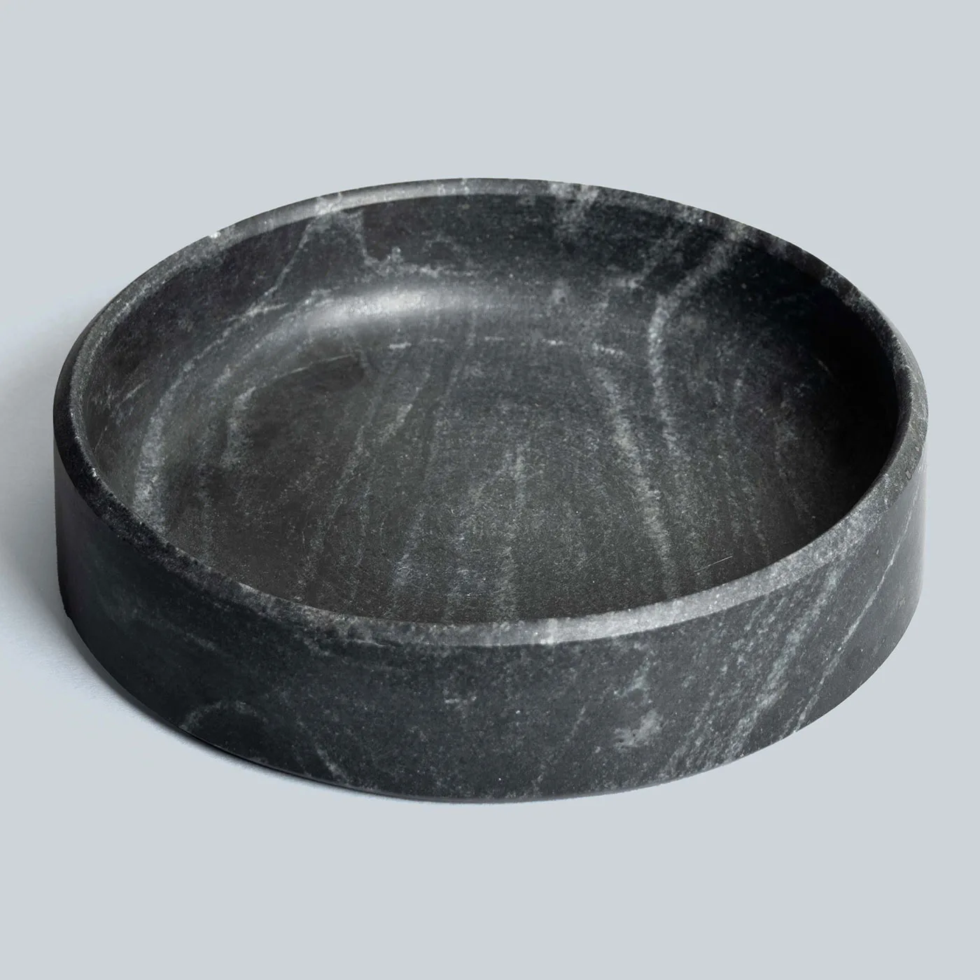 Indra Black Hand Carved Marble Bowl (Large)