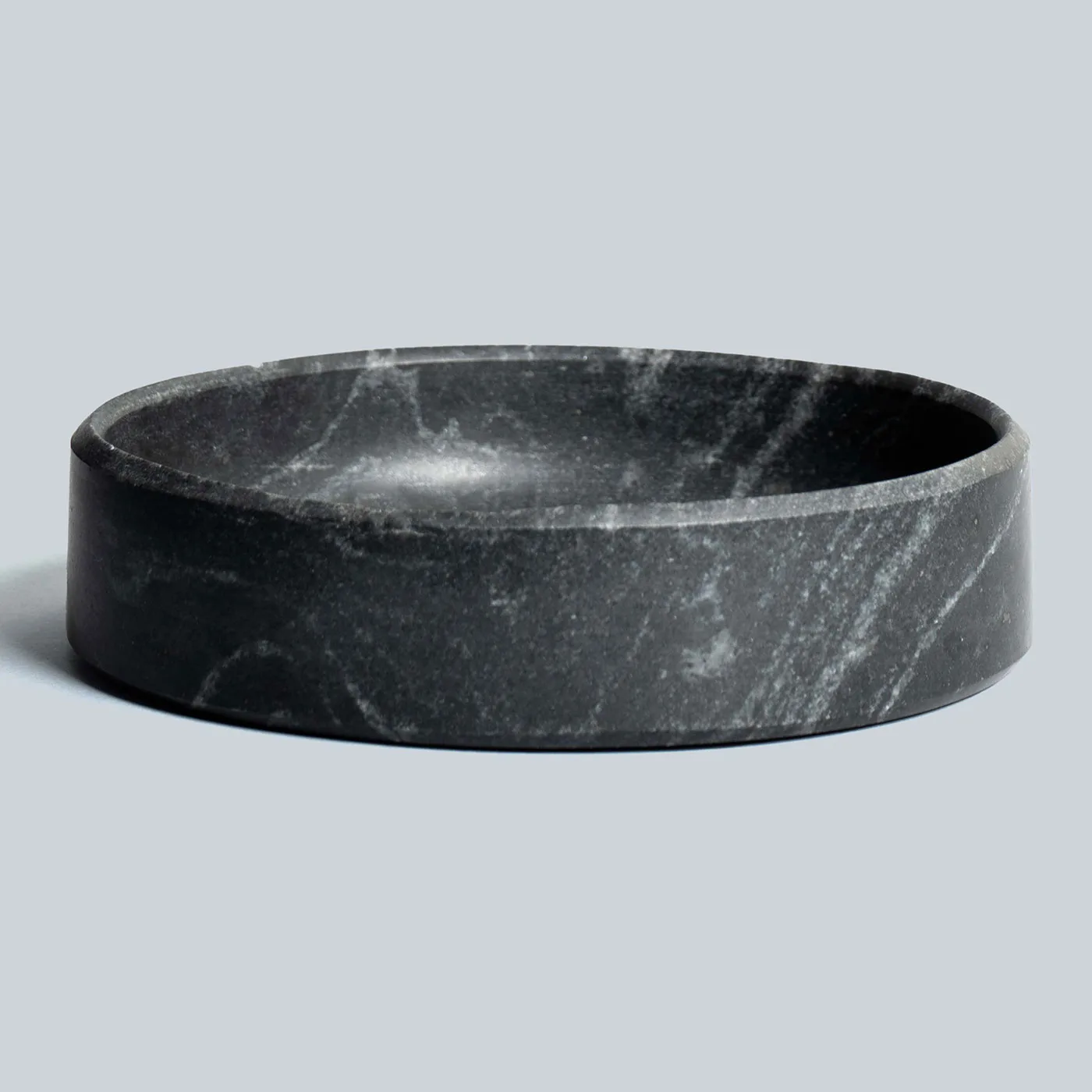 Indra Black Hand Carved Marble Bowl (Large) - Image 2