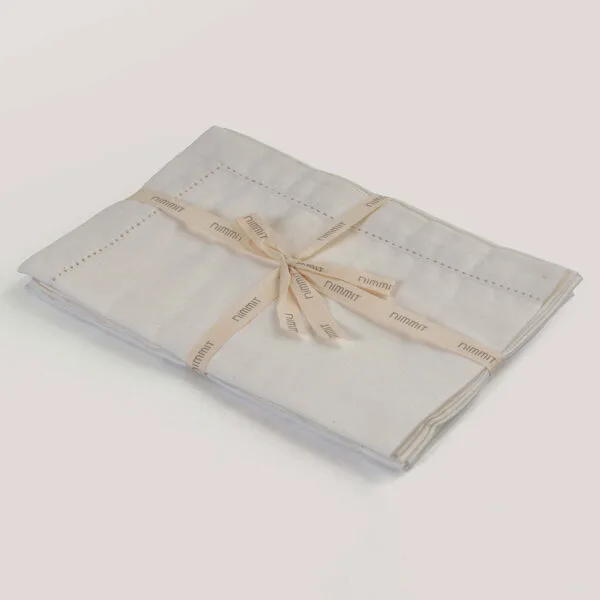 Ajou Ivory 100% Linen Natural Placemat (Set Of 4)