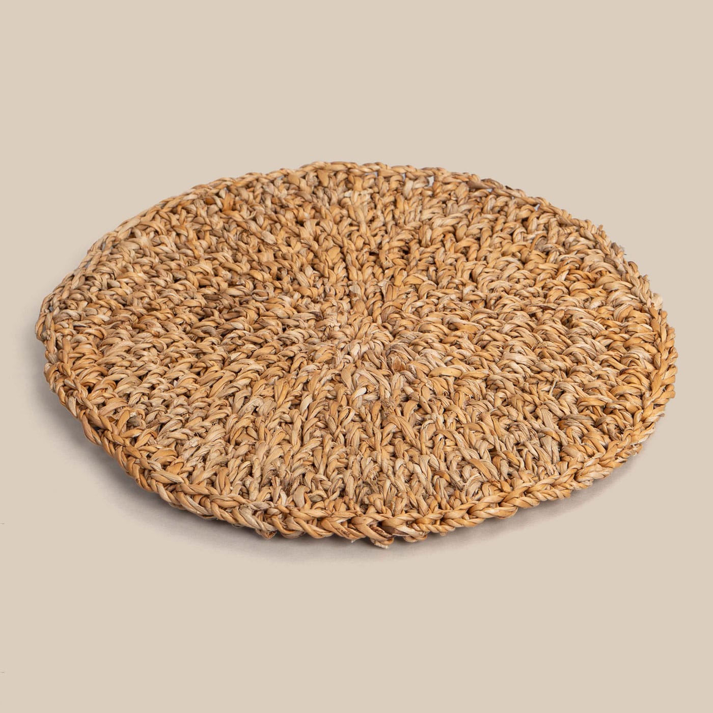 Sana Hand Coiled Banana Fibre Coaster - Image 2