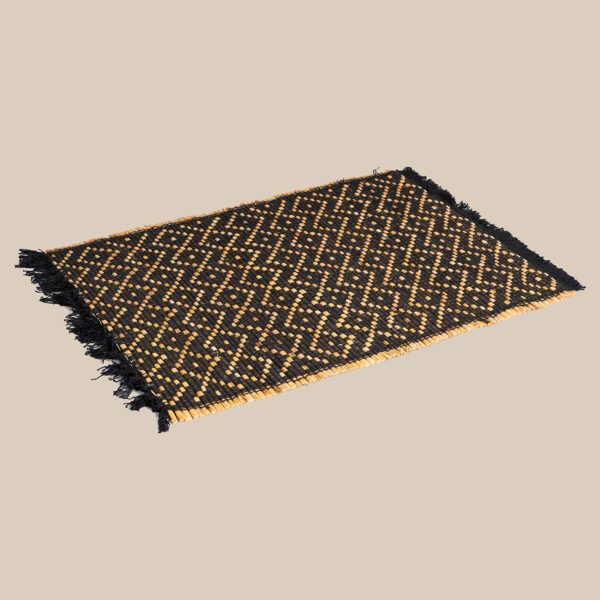 Vineeta Black Repurposed Banana Fibre Placemat