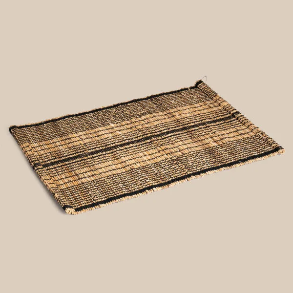 Rakul Black Banana Fibre Placemat