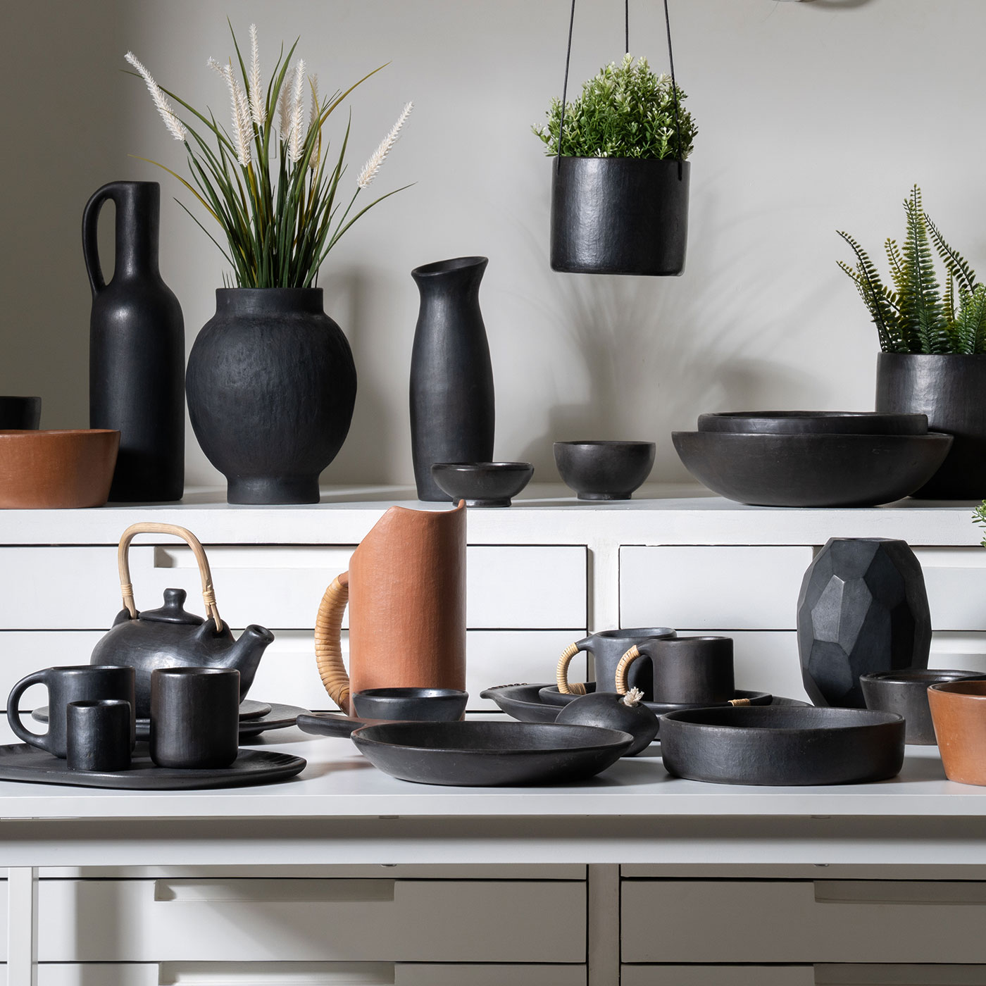 Bani Black Stone Pottery Bowl (Medium) - Image 4