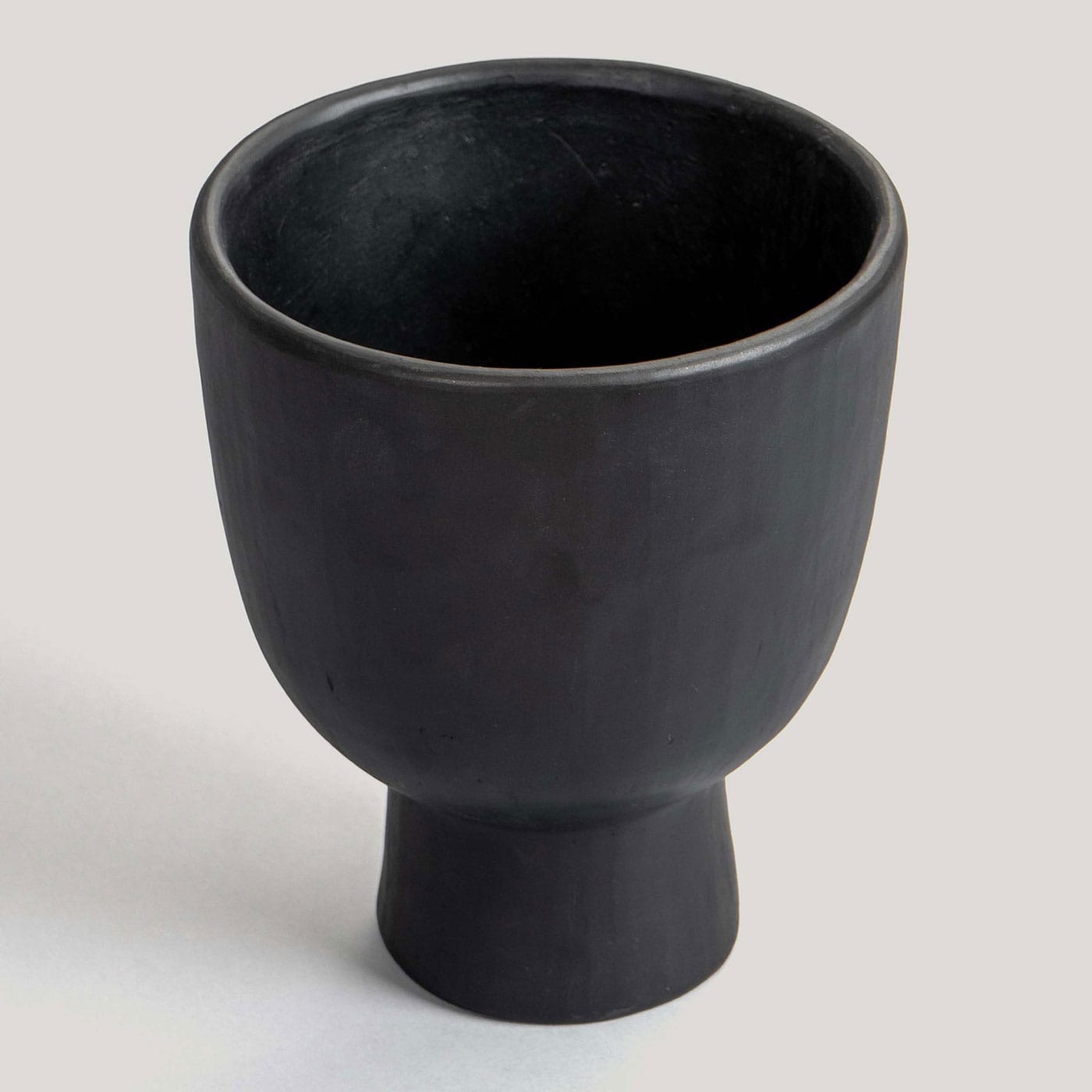 Vidya Black Pottery Stone Planter (Medium) - Image 2