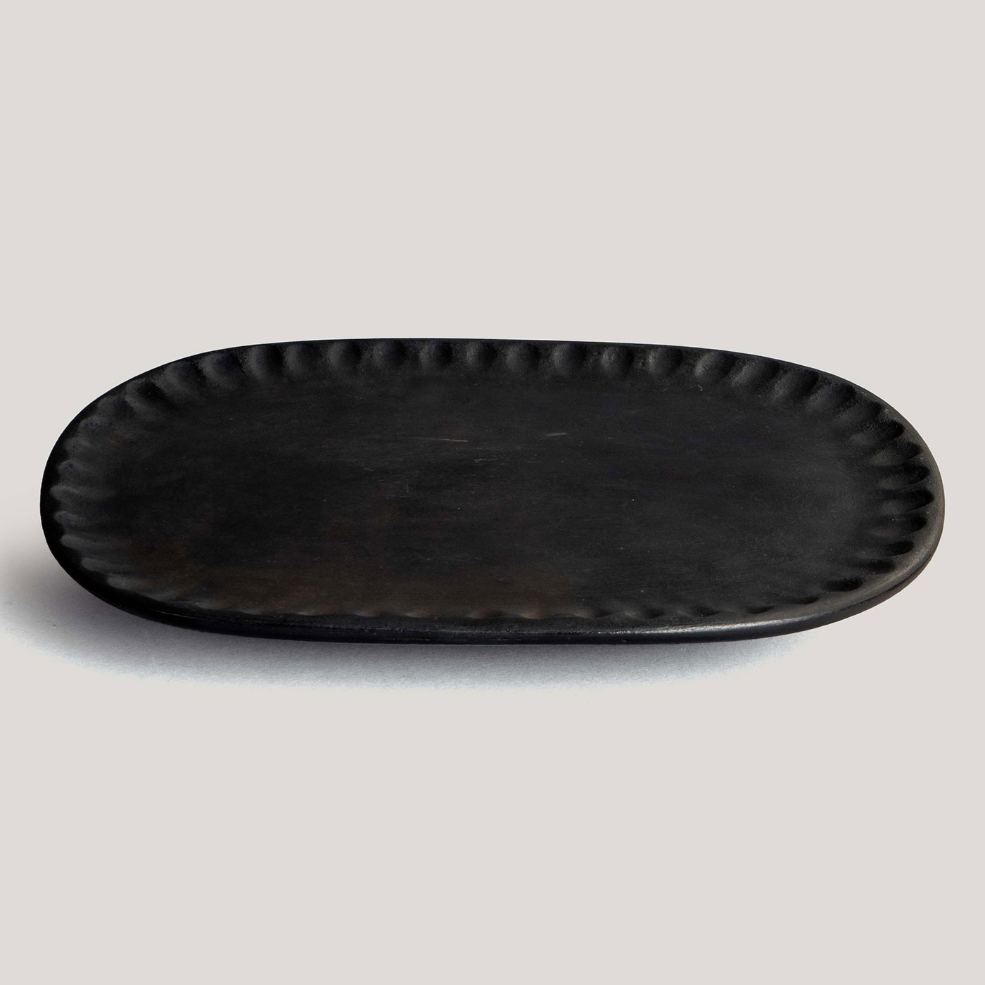 Anika Black Pottery Stone Platter (Large) - Image 2