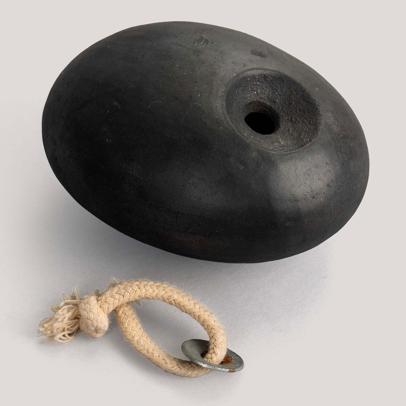 Avika Black Stone Pottery Oil Lamp (Small) - Image 2