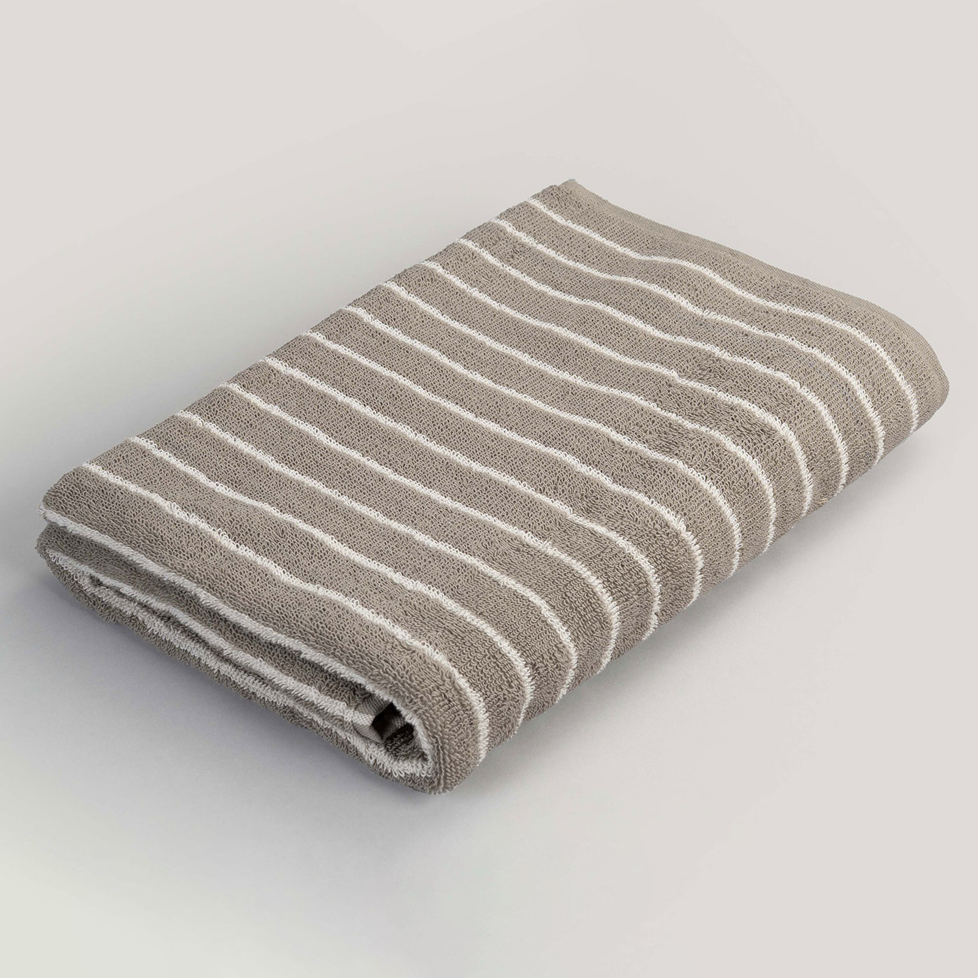 Ripa Taupe Handwoven Bath Towel