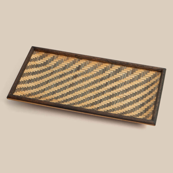 Mangrove Black Handwoven Natural Fibre Tray