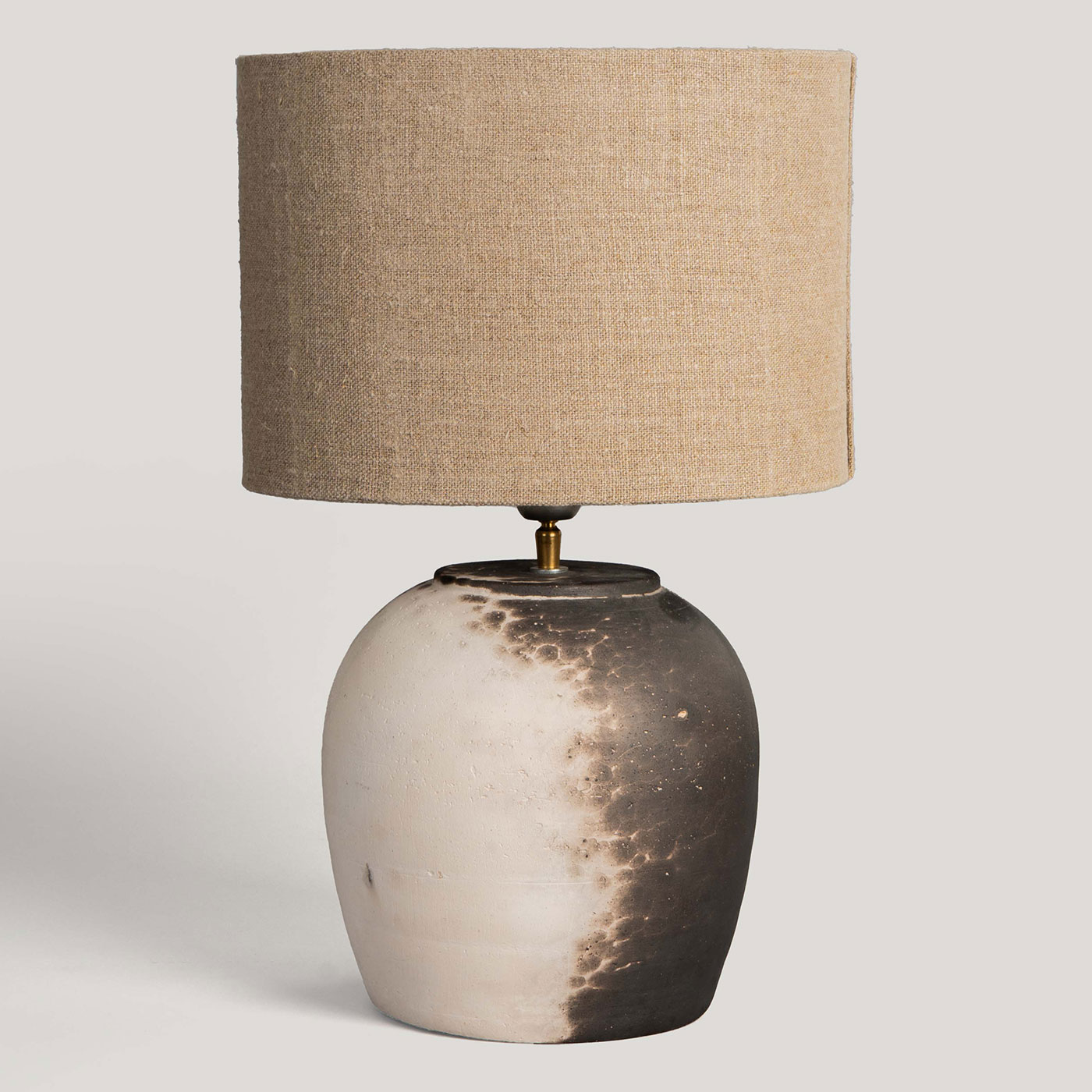 Raja Taupe Handwoven Lamp Shade (Oval) - Image 3