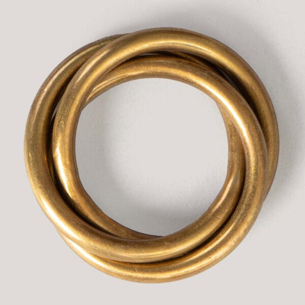 Selena Silver Metal Napkin Ring (Set Of 4)