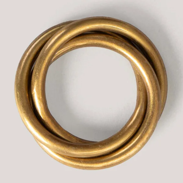 Selena Gold Metal Napkin Ring (Set Of 4)