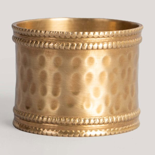 Sansa Gold Metal Napkin Ring (Set Of 4)