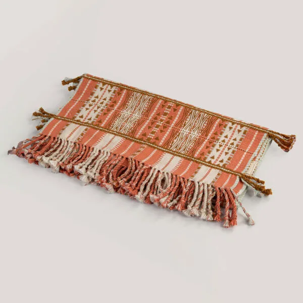 Asima Coral Naga Handwoven 100% Cotton Table Runner
