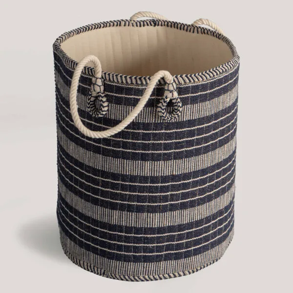 Aavi Black Handwoven Natural Fibre Basket