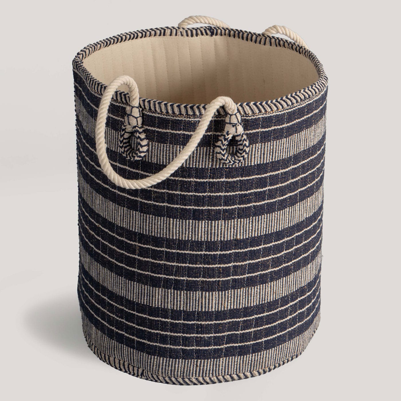 Aavi Black Handwoven Sabala Natural Fibre Basket