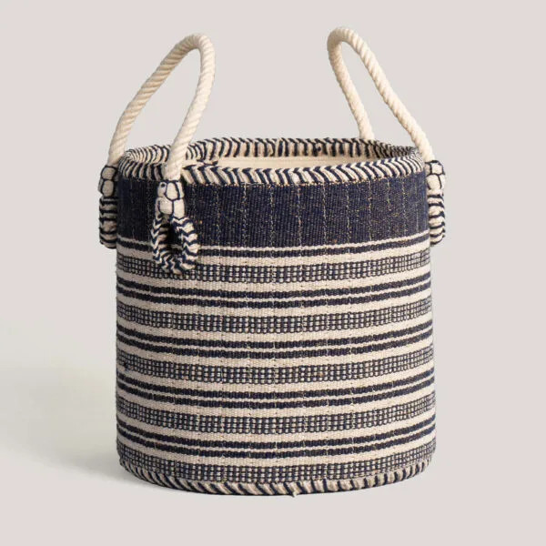 Aryana Black Handwoven Natural Fibre Basket