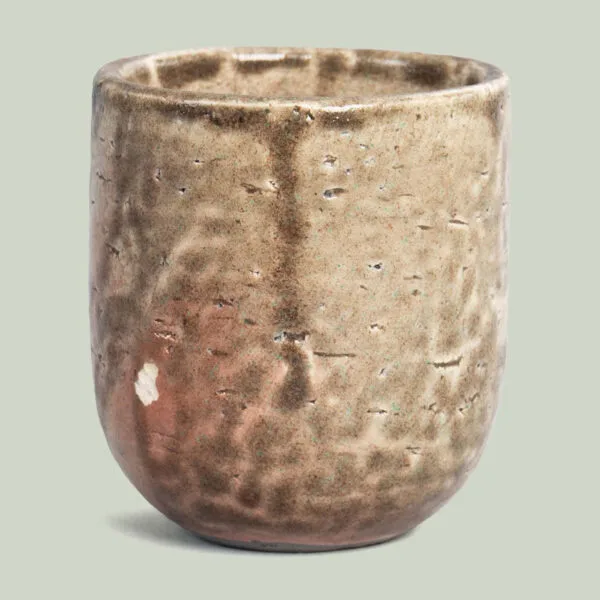 Pratham Sea Green Stone Raku Pottery Votive (Small)