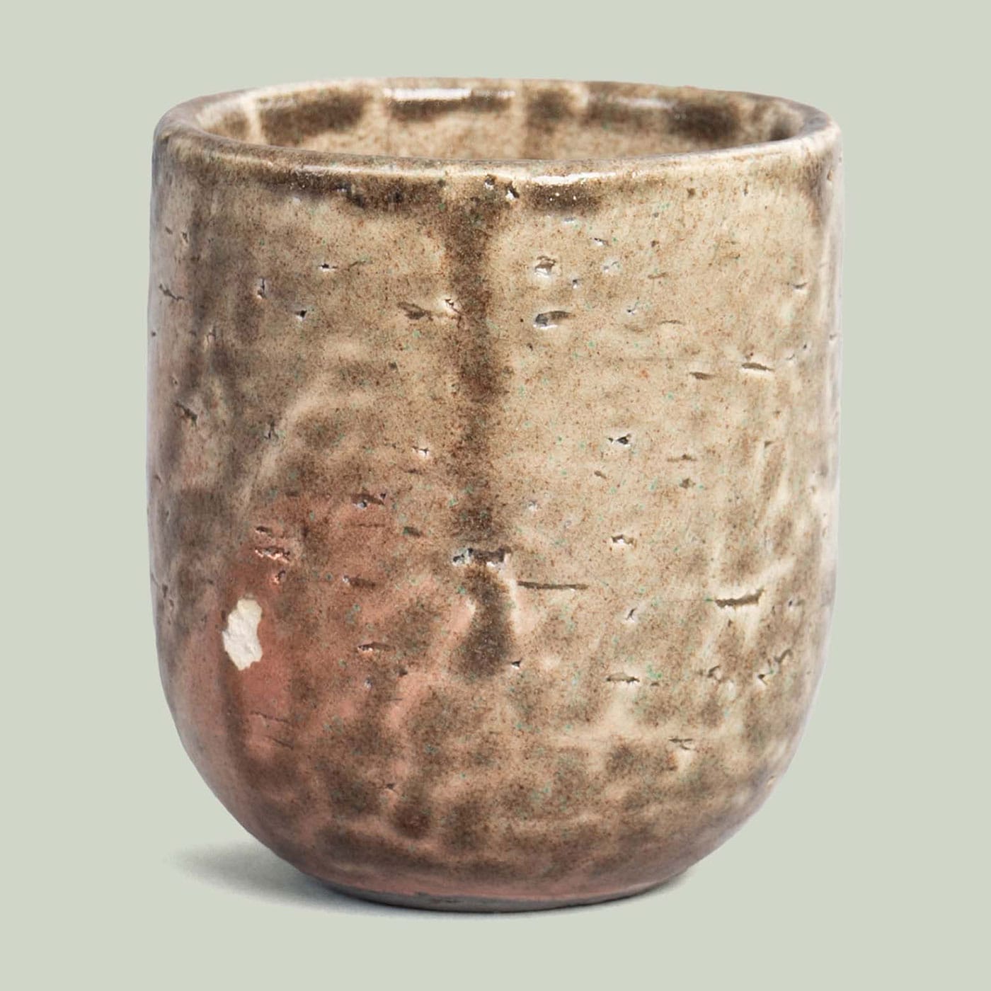 Pratham Sea Green Stone Pottery Votive (Small)