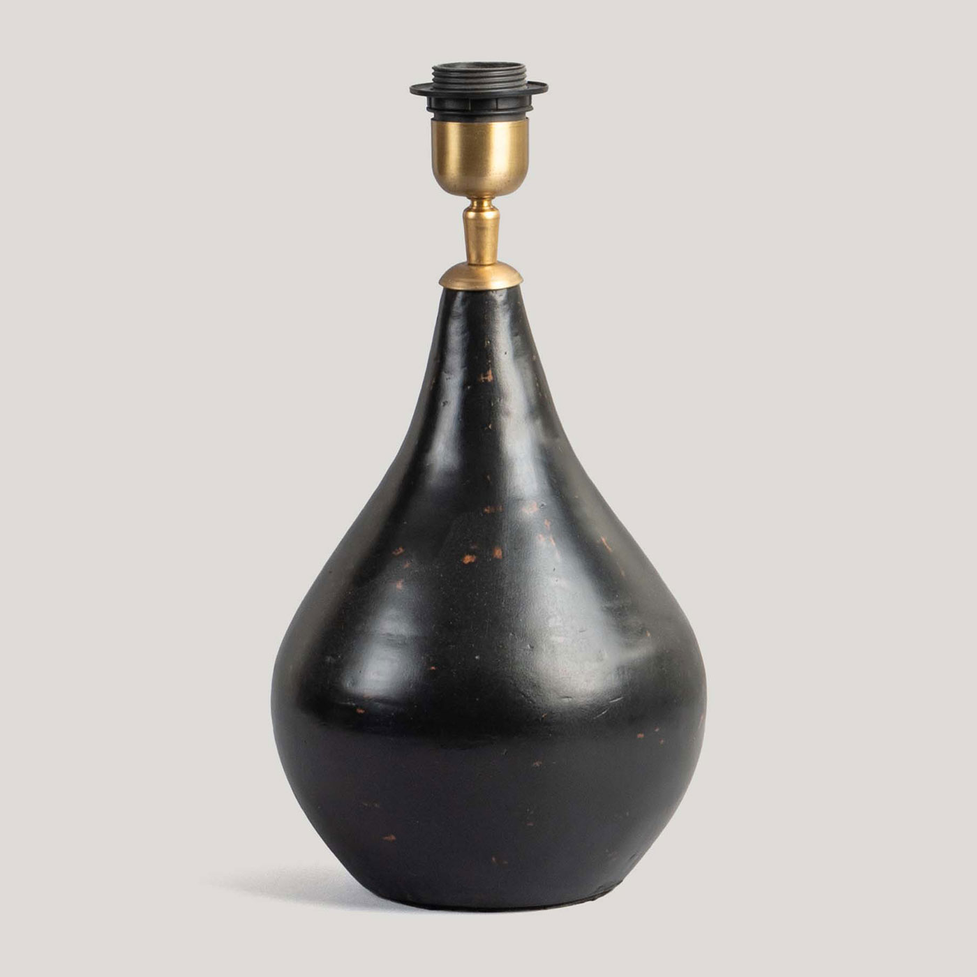 Malhar Charcoal Handmade Terracotta Lamp Base