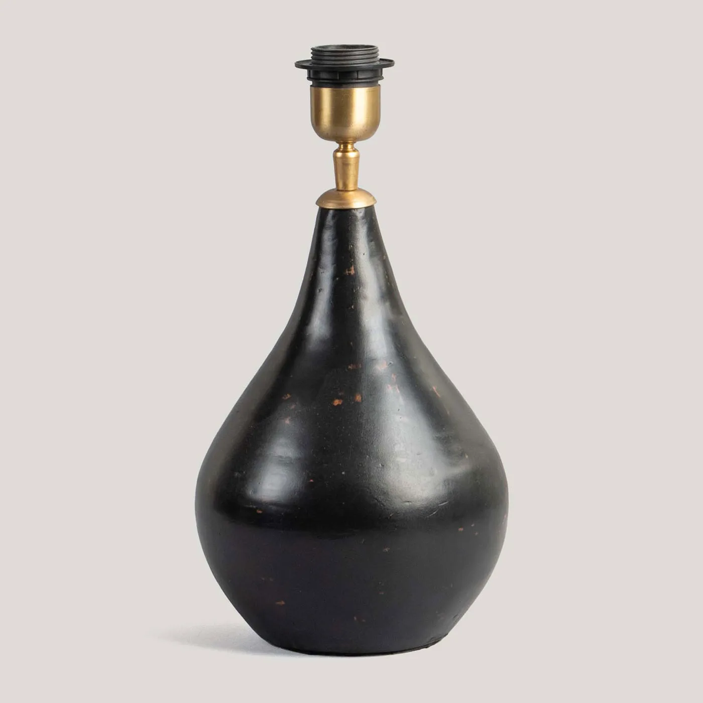 Malhar Charcoal Handmade Terracotta Lamp Base