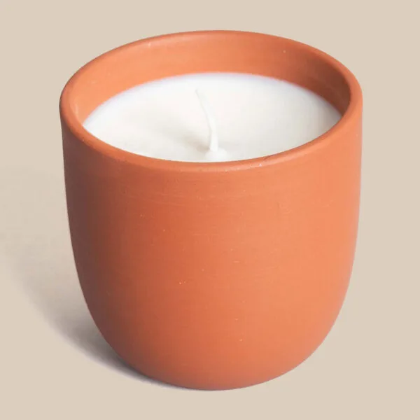 Ravina  Terracotta Pottery Candle Tumbler (Small)