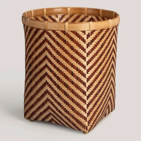 Chevy Ecru / Brown Natural Fibre Handwoven Laundry Basket