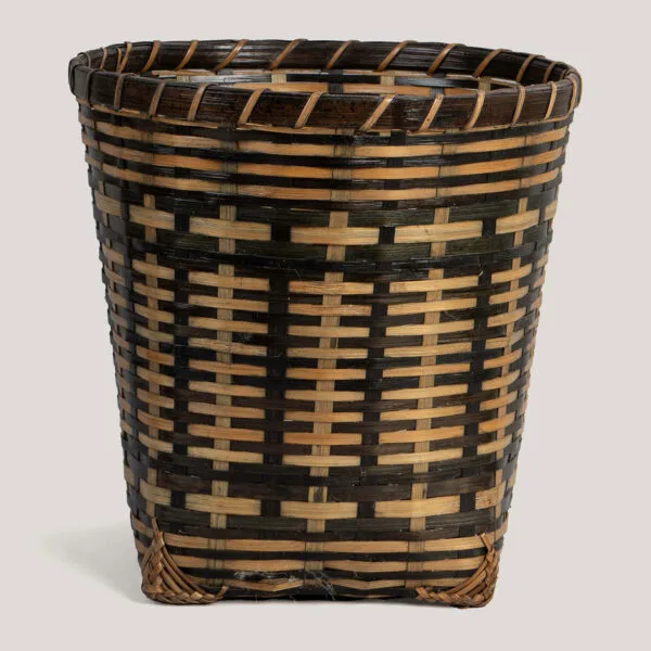 Anchal Ecru / Black Natural Fibre Handwoven Basket