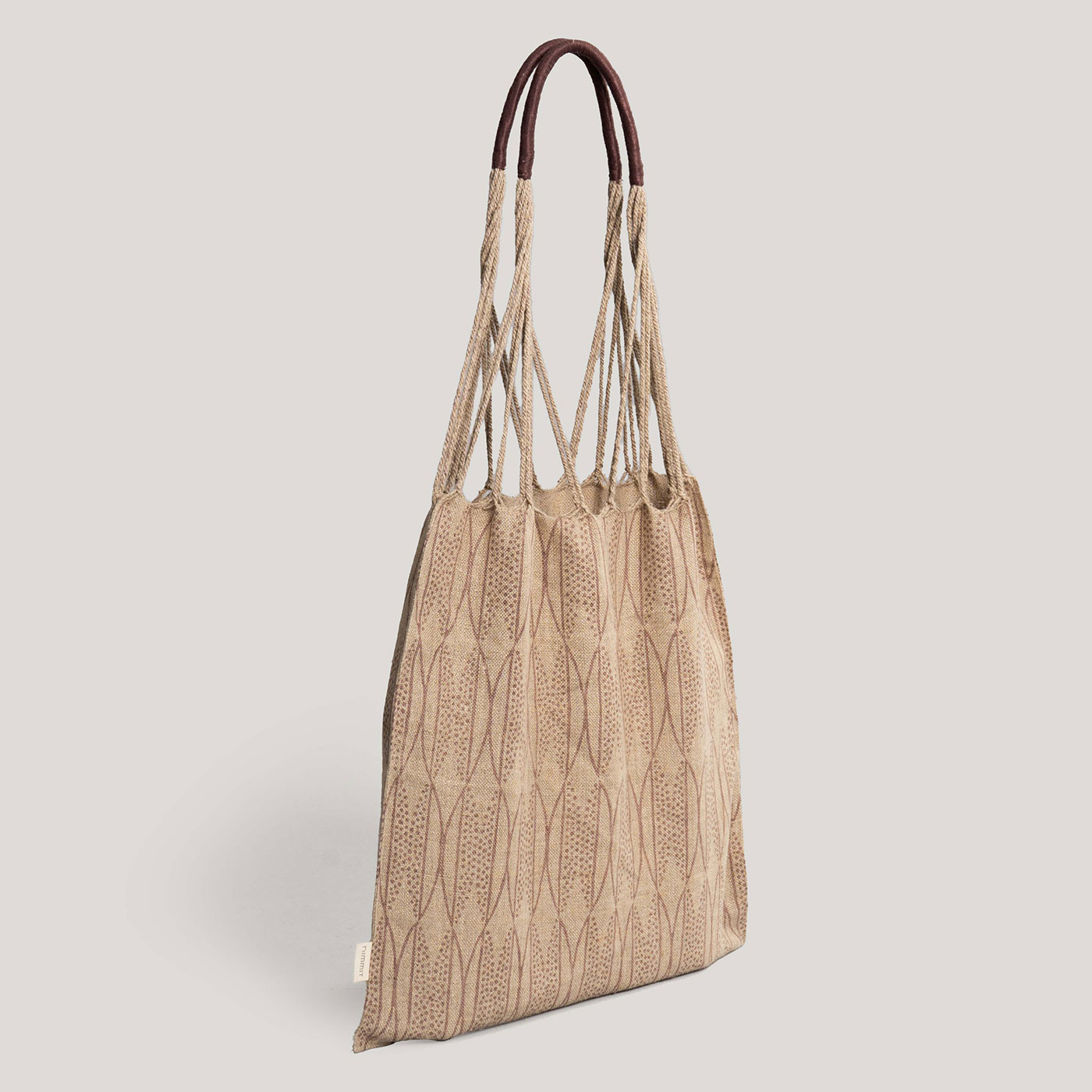 Upasana Beige Print / Embroidered Tote Bag - Image 2