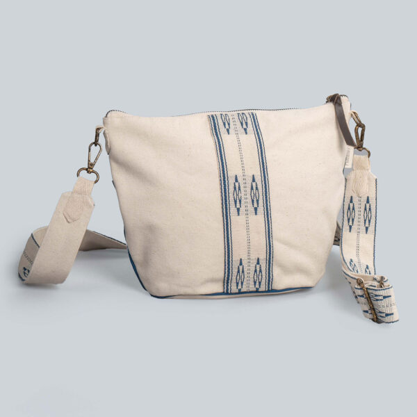 Mitti Ivory Naga Handwoven Sling Bag (Small)