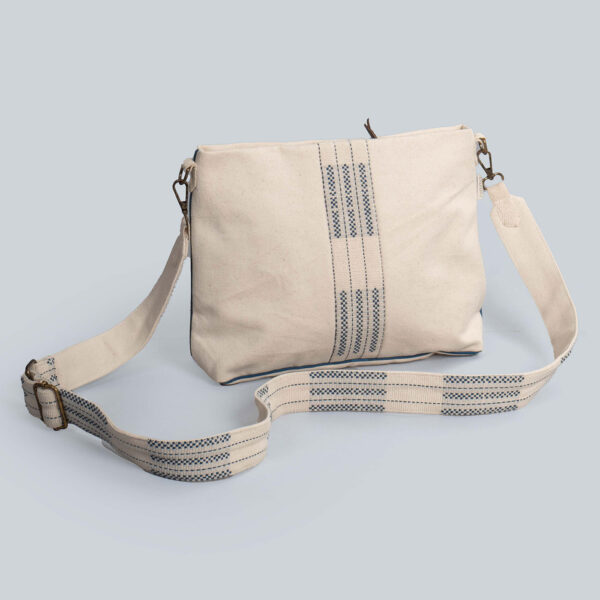 Liji Ivory Naga Handwoven Sling Bag (Small)