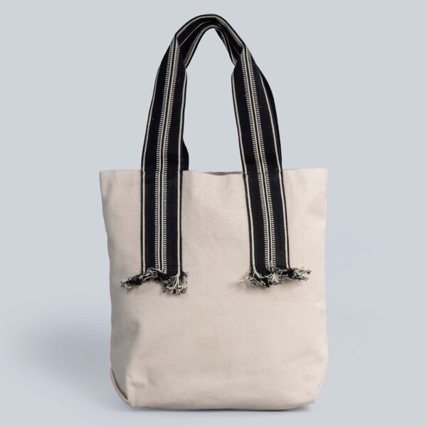 Magi Ivory Naga Handwoven Tote Bag (Medium)