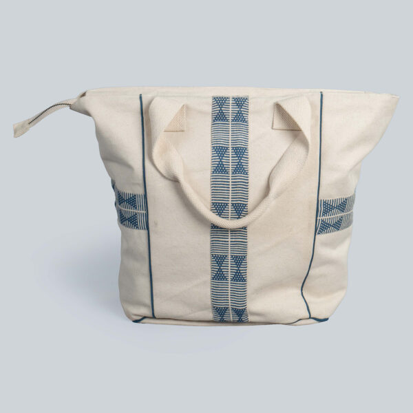 Lora Ivory Naga Handwoven Tote Bag (Big)