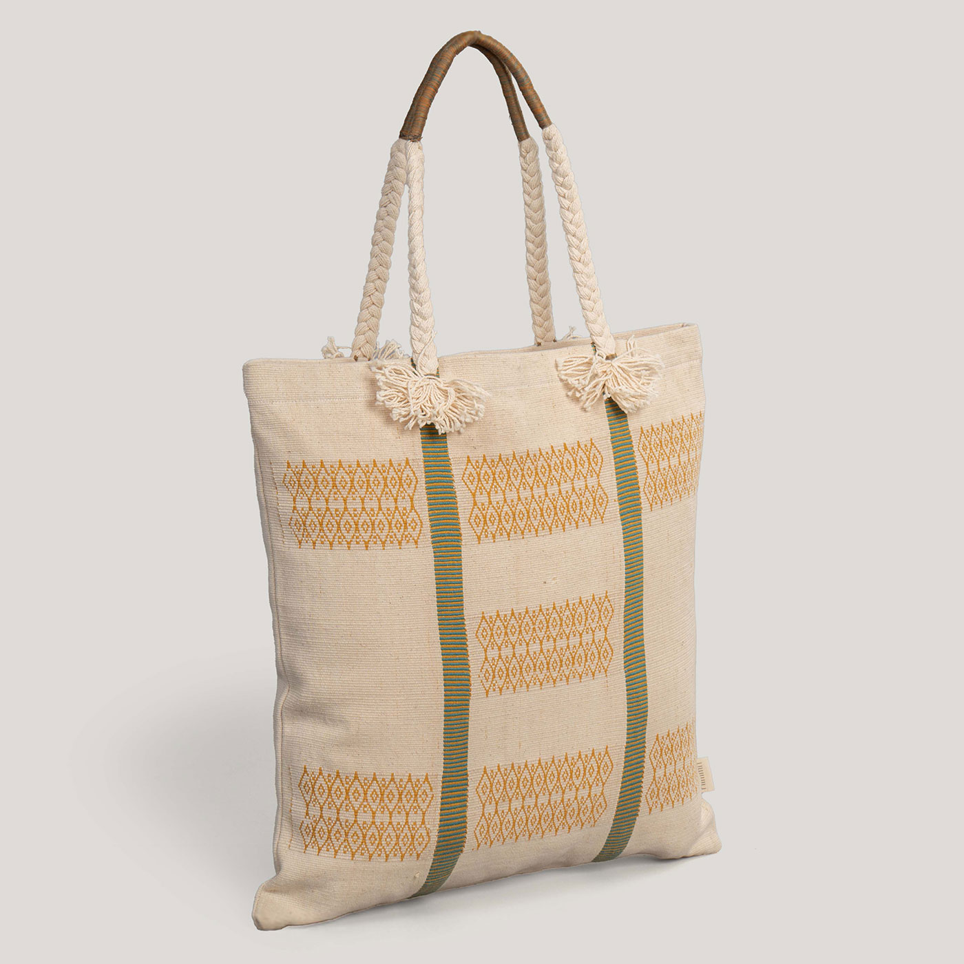Giva Ivory Naga Handwoven Tote Bag (Medium) - Image 2