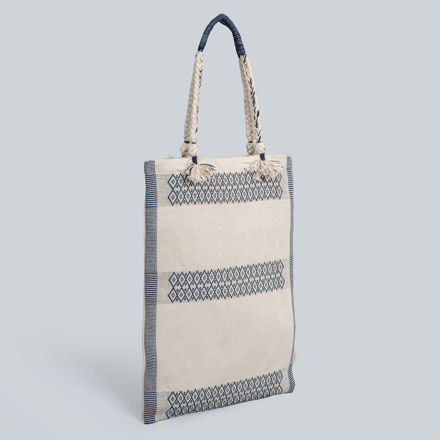 Mila Ivory Naga Handwoven Tote Bag (Medium) - Image 2