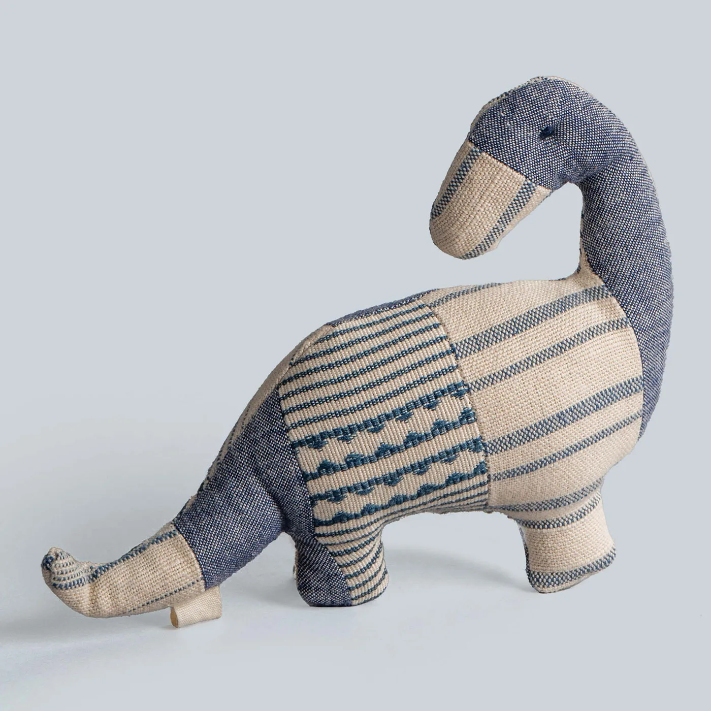 Trex Blue Patchwork Cotton Toy - Image 2